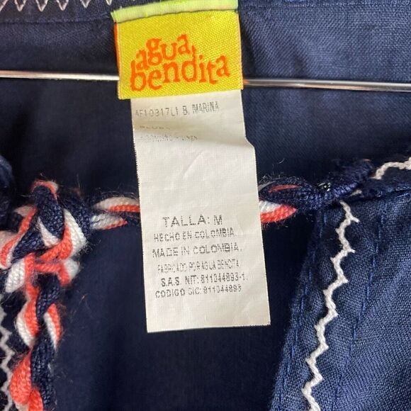 AGUA BENDITA SWIMWEAR BENDITO MARINA EMBROIDERED BLOUSE - Picture 9 of 10